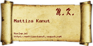 Mattiza Kanut névjegykártya
